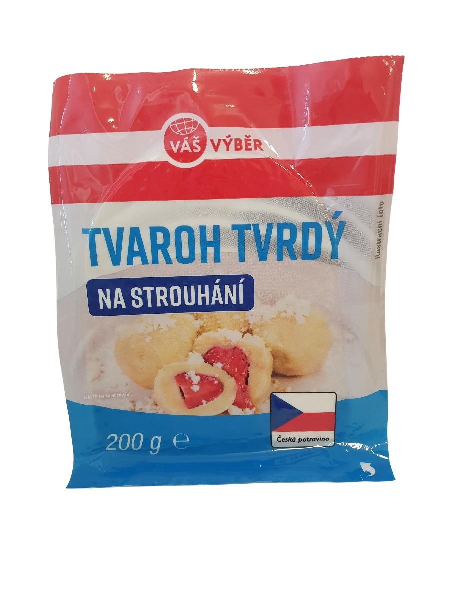VÁŠ VÝBĚR Tvaroh tvrdý na strouhání, 200 g