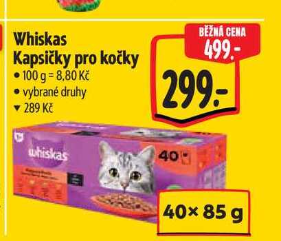 Whiskas Kapsičky pro kočky 40x 85 g 