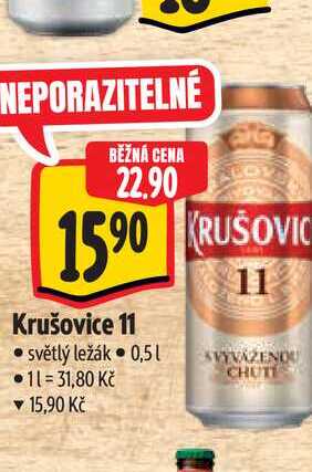  Krušovice 11  0,5 l