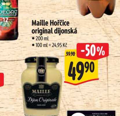   Maille Hořčice original dijonská  200 ml 