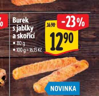 Burek s jablky a skořicí 80 g  