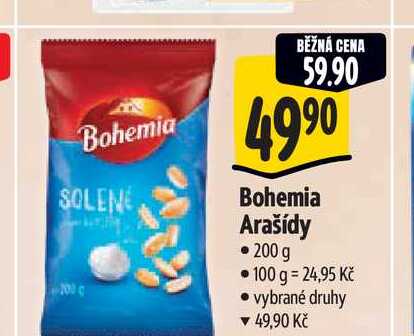   Bohemia Arašídy 200 g 