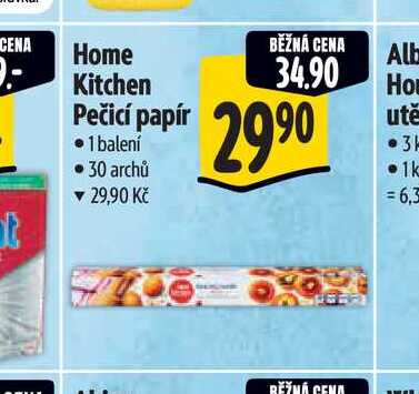   Home Kitchen Pečicí papír 1 balení 30 archů   