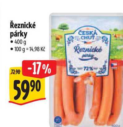 Řeznické párky 400 g 