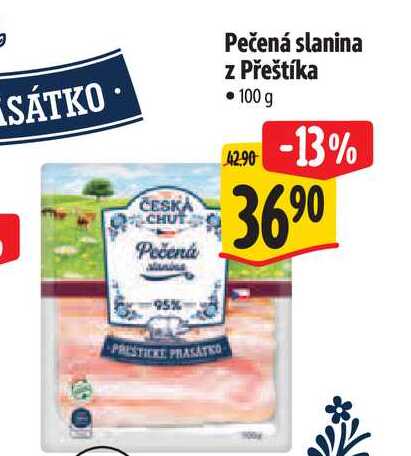   Pečená slanina z Přeštíka 100 g 