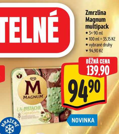  Zmrzlina Magnum multipack  3×90 ml 