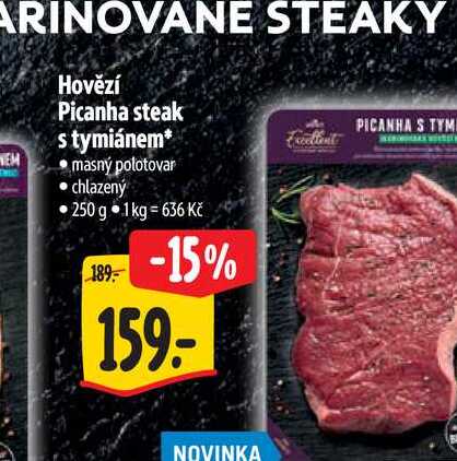  Hovězí Picanha steak  s tymiánem 250 g