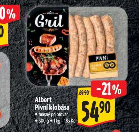  Albert Pivní klobása 300 g