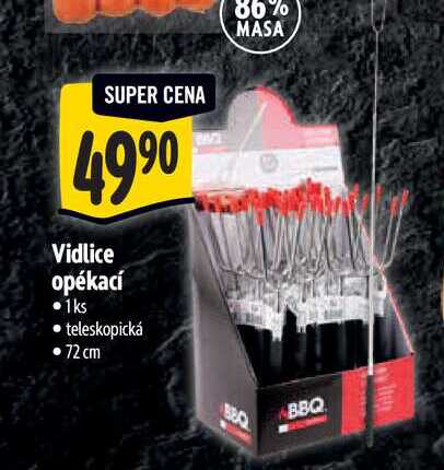   Vidlice opékací 1ks teleskopická 72 cm 