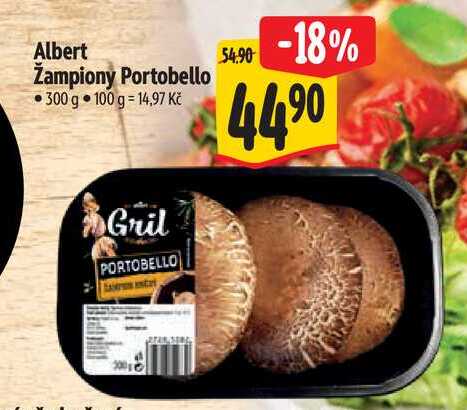 Albert Žampiony Portobello 300 g 
