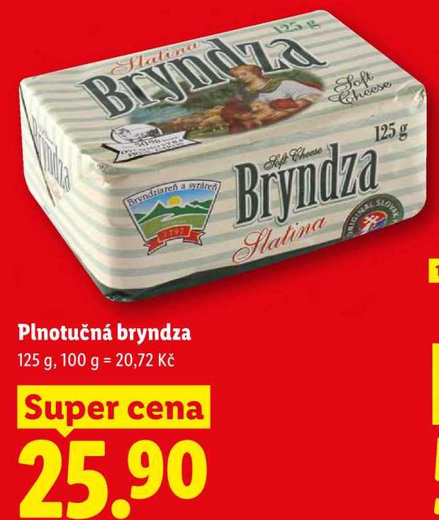 Plnotučná bryndza, 125 g