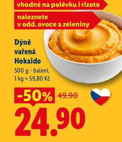 Dýně vařená Hokaido, 500 g 