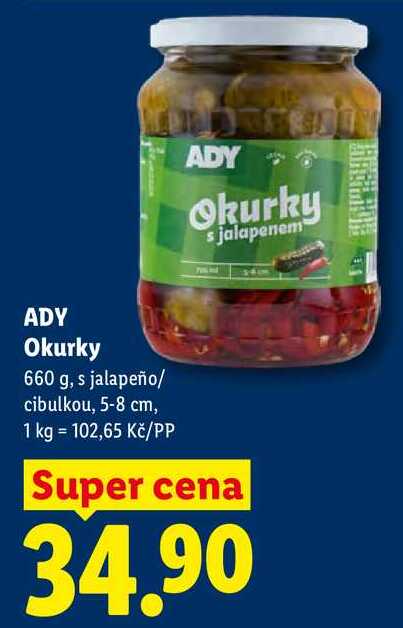 ADY Okurky, 660 g