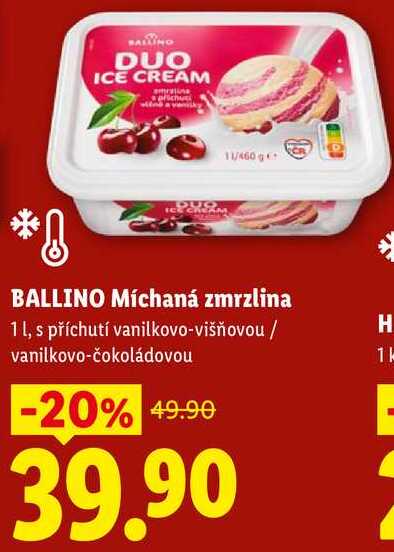 BALLINO Míchaná zmrzlina, 1 l