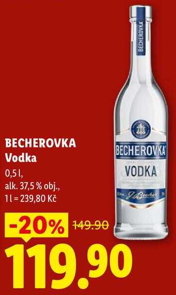 BECHEROVKA Vodka, 0,5 l v akci