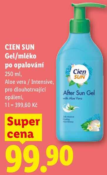 CIEN SUN Gel/mléko po opalování, 250 ml
