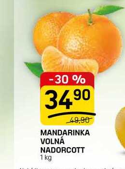 MANDARINKA VOLNÁ NADORCOTT 1 kg 