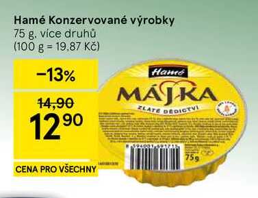 Hamé Konzervované výrobky, 75 g 