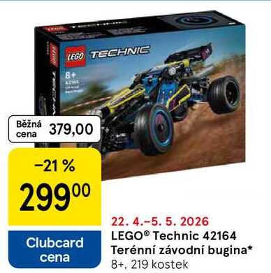 LEGO® Technic 42164 Terénní závodní bugina 8+, 219 kostek 
