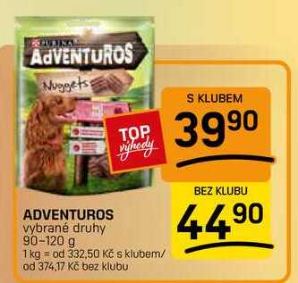 ADVENTUROS vybrané druhy 90-120 g