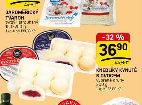 KNEDLÍKY KYNUTÉ S OVOCEM vybrané druhy 300 g