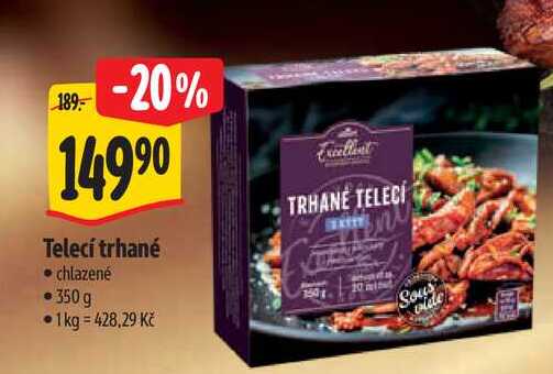 Telecí trhané, 350 g