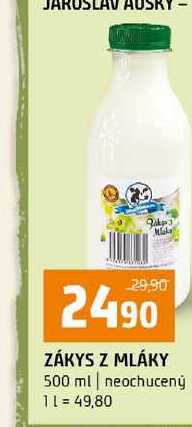 ZÁKYS Z MLÁKY 500 ml neochucený 