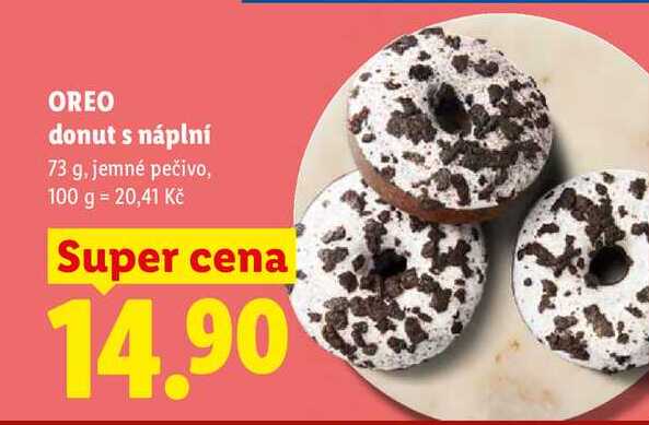 OREO donut s náplní, 73 g