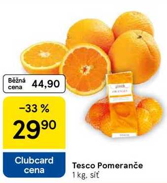 Tesco Pomeranče, 1 kg. síť 