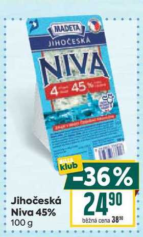 Jihočeská Niva 45% 100 g