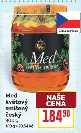 Med květový smíšený český 900 g
