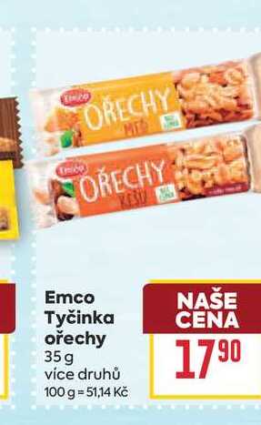 Emco Tyčinka ořechy 35g