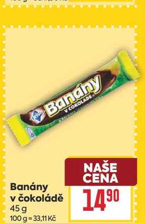 Banány v čokoládě 45 g