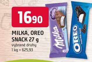 MILKA, OREO SNACK 27 g 