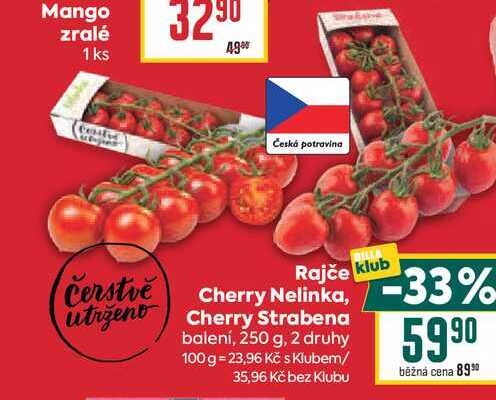 Rajče Cherry Strabena balení, 250 g