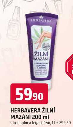HERBAVERA ŽILNÍ MAZÁNÍ 200 ml 