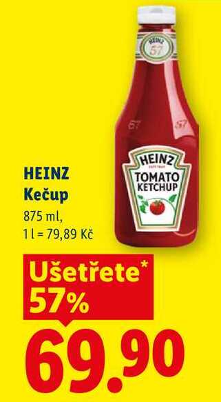 HEINZ Kečup,  875 ml 