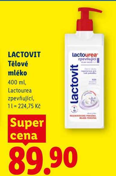 LACTOVIT Tělové mléko, 400 ml