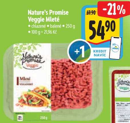 Nature's Promise Veggie Mleté, 250 g
