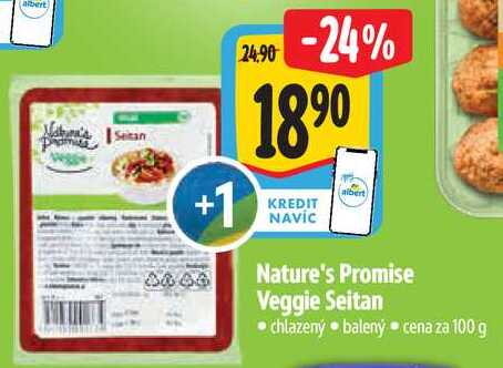 Nature's Promise Veggie Seitan, cena za 100 g 
