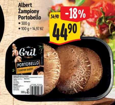 Albert Žampiony Portobello, 300 g
