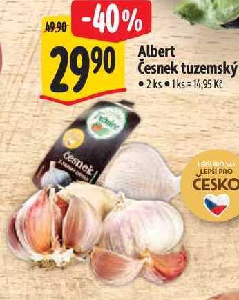 Albert Česnek tuzemský, 2 ks