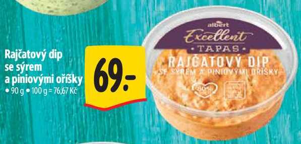 Rajčatový dip se sýrem a piniovými oříšky, 90 g 