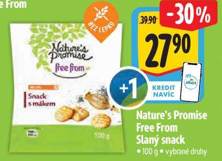Nature's Promise Free From Slaný snack, 100 g