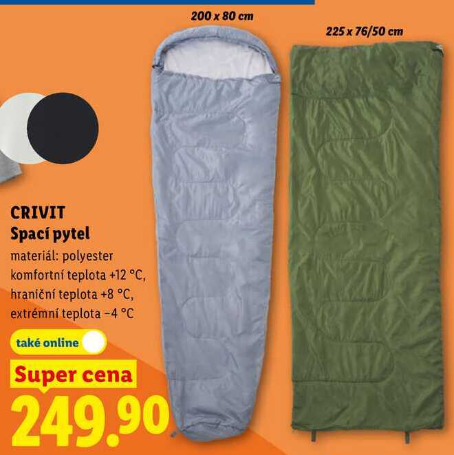 CRIVIT Spací pytel 