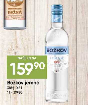 Božkov jemná 38% 0,5l