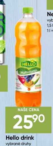 Hello drink vybrané druhy 1,5l