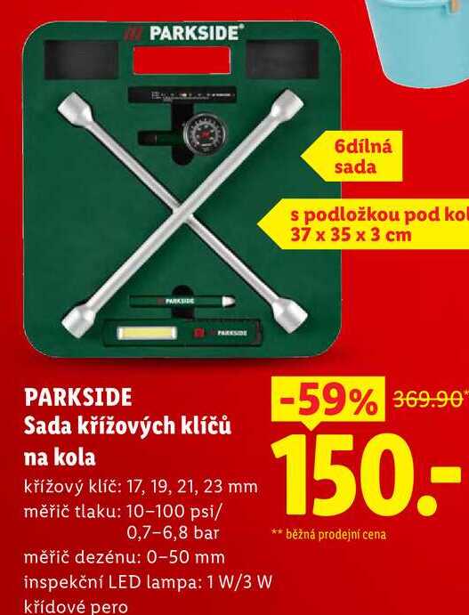 PARKSIDE Sada křížových klíčů na kola 