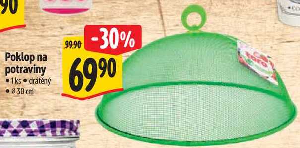 Poklop na potraviny