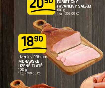 MORAVSKÉ UZENÉ ZLATÉ 100 g 